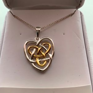 Sister knot necklace